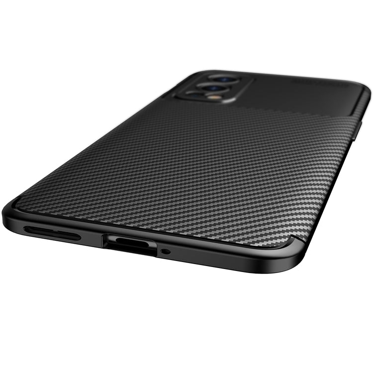 For OnePlus Nord 2 5G Carbon Fiber Texture Shockproof TPU Case