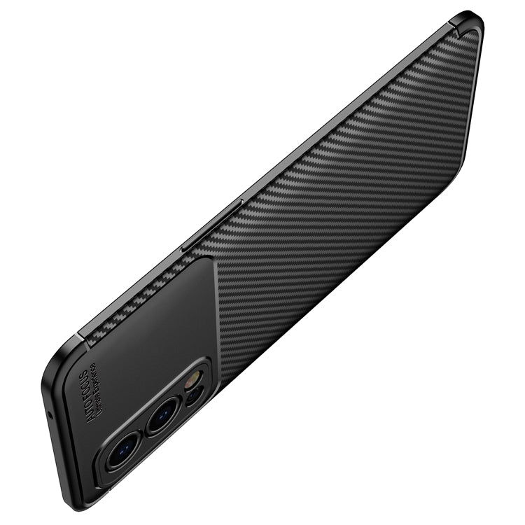 For OnePlus Nord 2 5G Carbon Fiber Texture Shockproof TPU Case