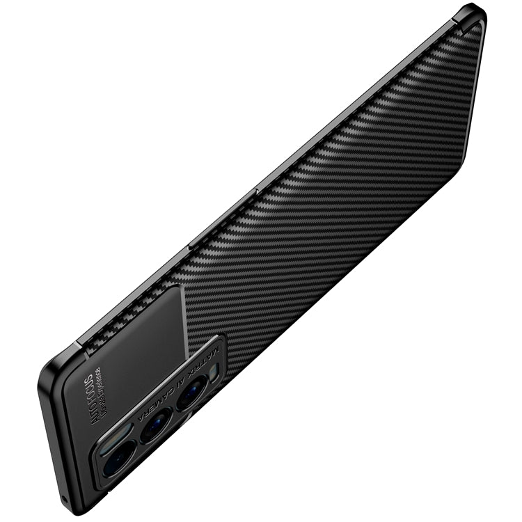 For OPPO Realme GT Explorer Master Carbon Fiber Texture Shockproof TPU Case