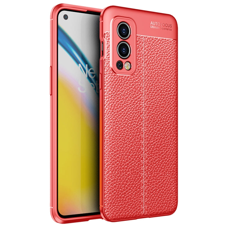 For OnePlus Nord 2 5G Litchi Texture TPU Shockproof Case