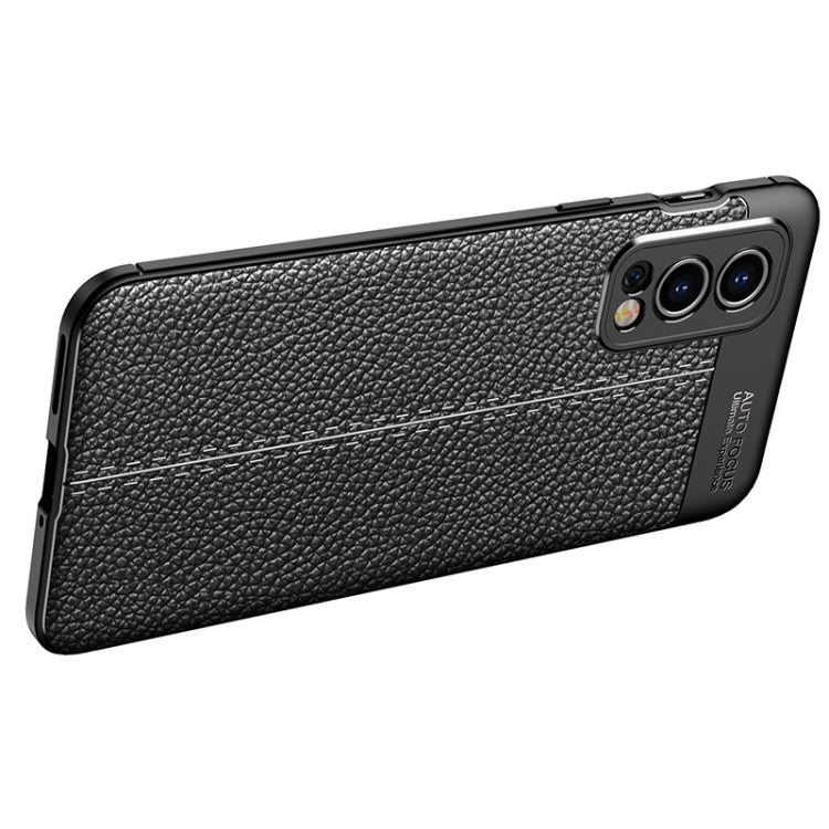 For OnePlus Nord 2 5G Litchi Texture TPU Shockproof Case