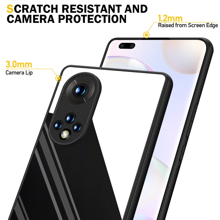 For Honor 50 Stainless Steel Metal PC Back Cover + TPU Heavy Duty Armor Shockproof Case