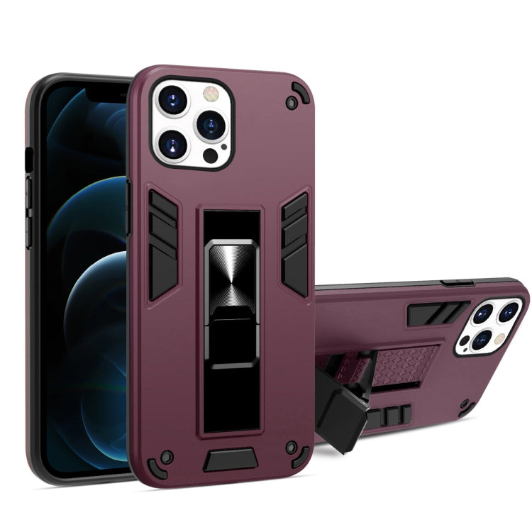 For iPhone 13 mini 2 in 1 PC + TPU Shockproof Protective Case with Invisible Holder