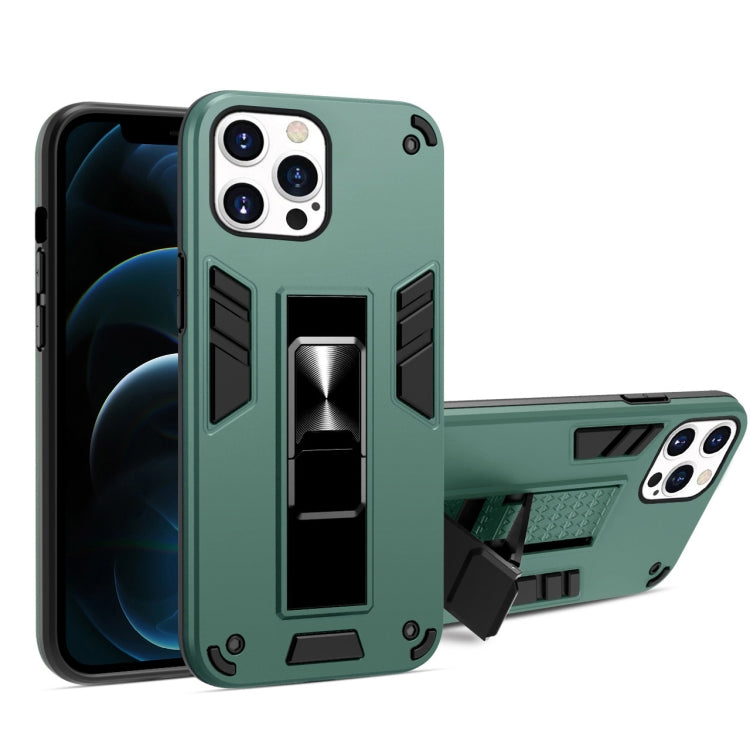 For iPhone 13 mini 2 in 1 PC + TPU Shockproof Protective Case with Invisible Holder
