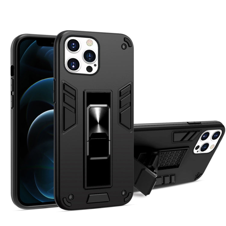 For iPhone 13 mini 2 in 1 PC + TPU Shockproof Protective Case with Invisible Holder