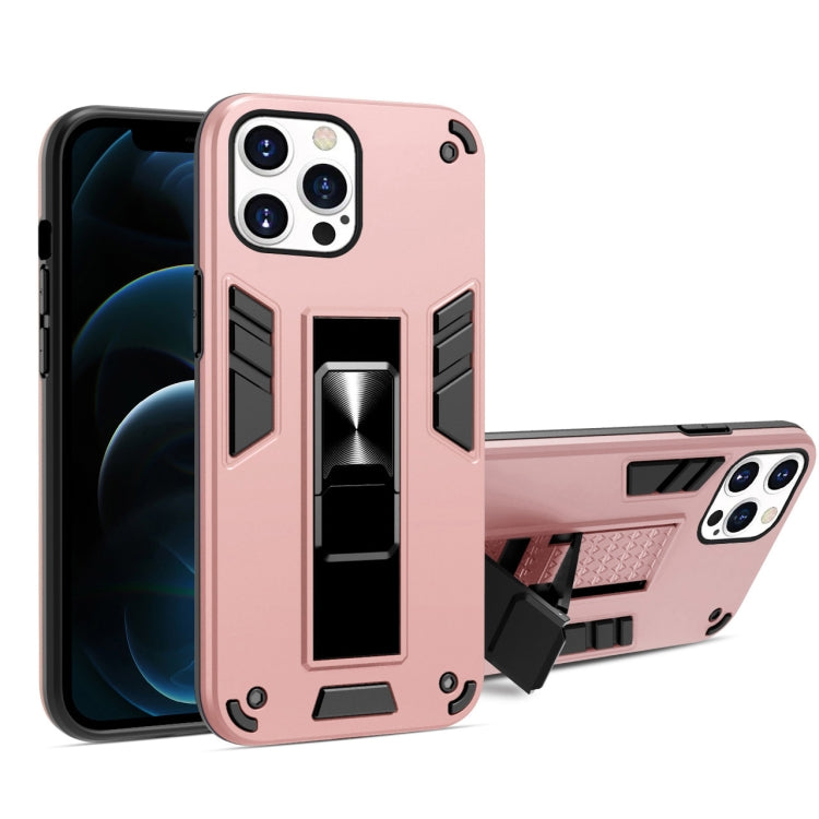 For iPhone 13 mini 2 in 1 PC + TPU Shockproof Protective Case with Invisible Holder
