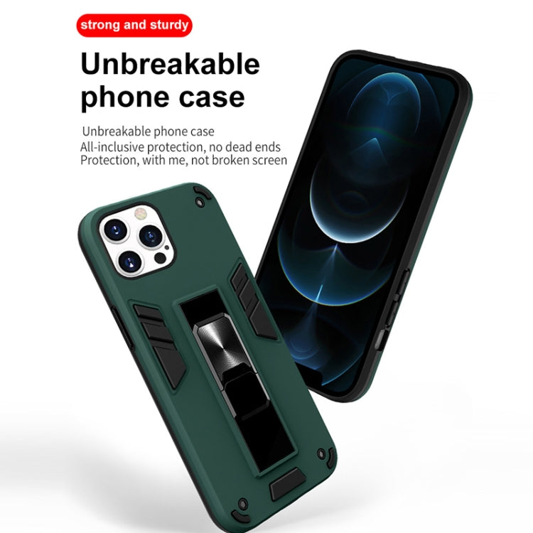 For iPhone 13 Pro Max 2 in 1 PC + TPU Shockproof Protective Case with Invisible Holder