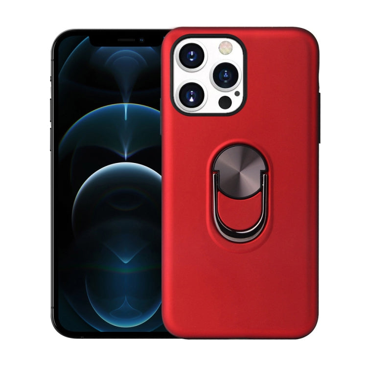 For iPhone 13 mini 360 Rotary Multifunctional Stent PC + TPU Case with Magnetic Invisible Holder
