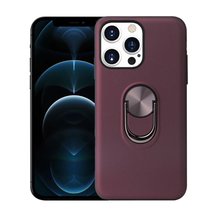 For iPhone 13 mini 360 Rotary Multifunctional Stent PC + TPU Case with Magnetic Invisible Holder