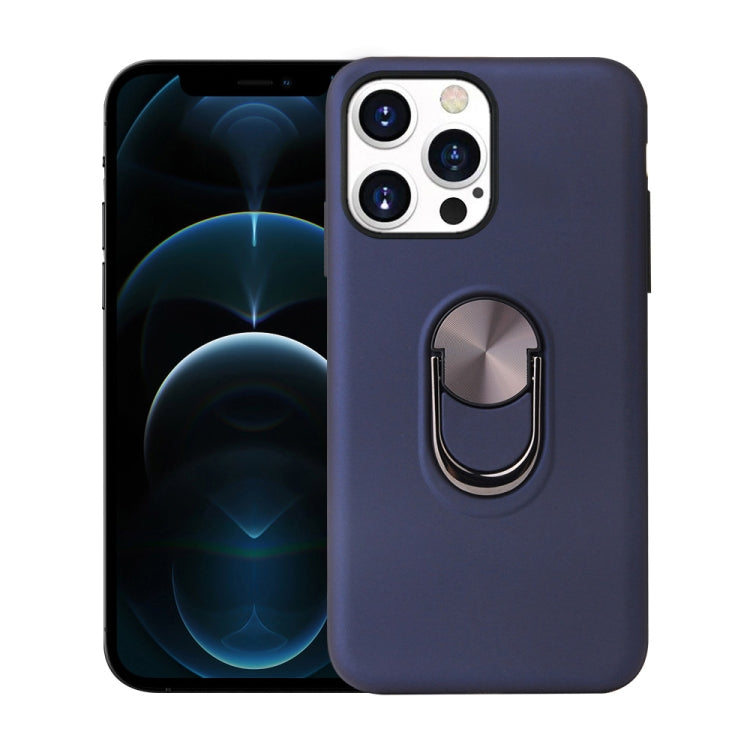 For iPhone 13 360 Rotary Multifunctional Stent PC + TPU Case with Magnetic Invisible Holder