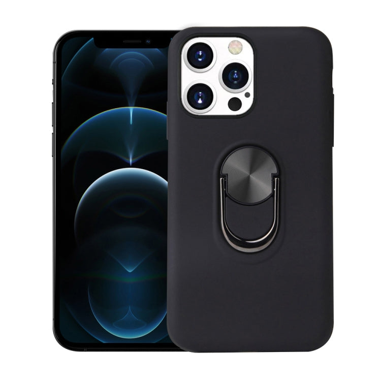 For iPhone 13 360 Rotary Multifunctional Stent PC + TPU Case with Magnetic Invisible Holder