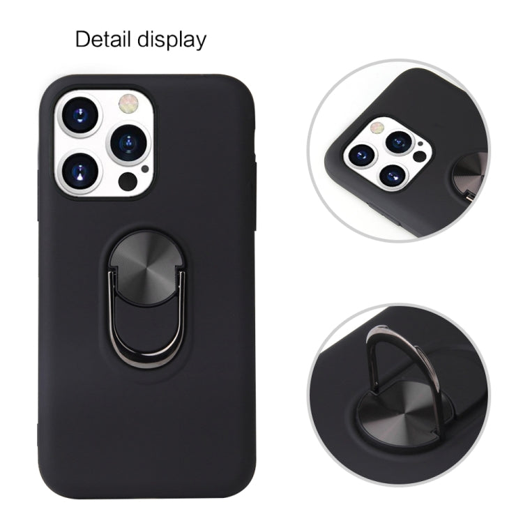 For iPhone 13 360 Rotary Multifunctional Stent PC + TPU Case with Magnetic Invisible Holder