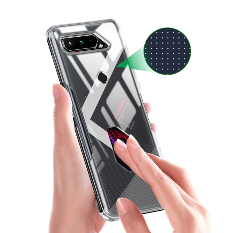 For Asus ROG Phone 5 Transparent PC Shockproof Protective Case