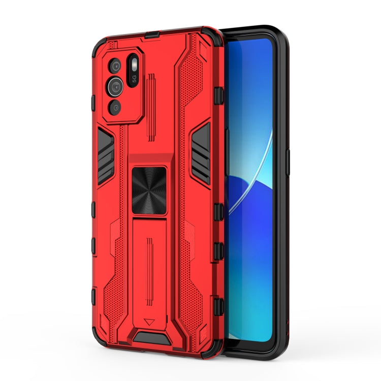 For OPPO Reno6 Z Supersonic PC + TPU Shock-proof Protective Case with Holder