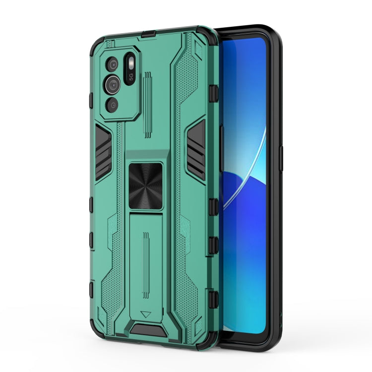 For OPPO Reno6 Z Supersonic PC + TPU Shock-proof Protective Case with Holder