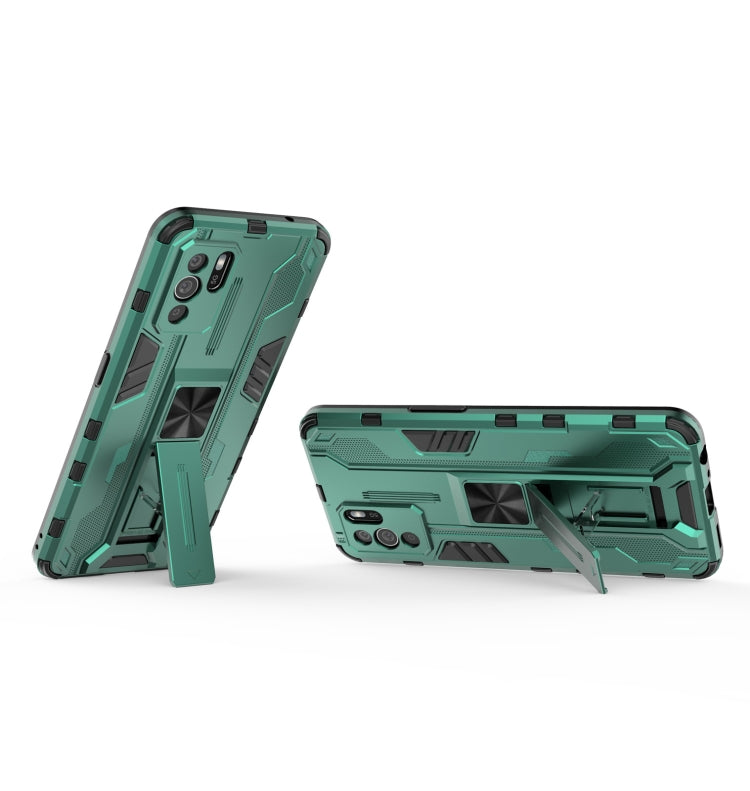 For OPPO Reno6 Z Supersonic PC + TPU Shock-proof Protective Case with Holder