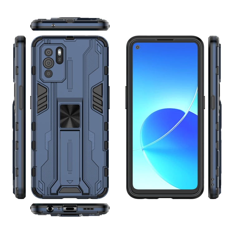 For OPPO Reno6 Z Supersonic PC + TPU Shock-proof Protective Case with Holder