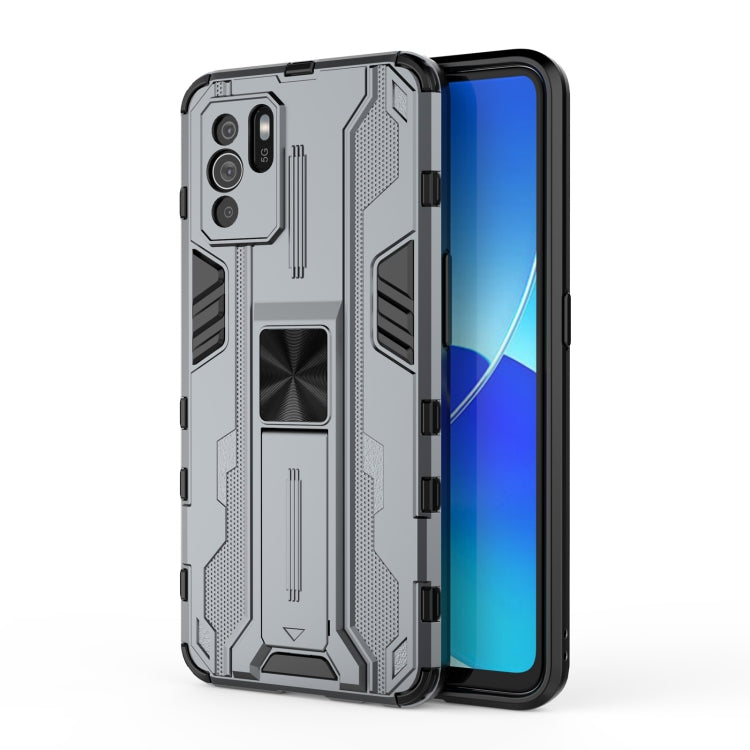 For OPPO Reno6 Z Supersonic PC + TPU Shock-proof Protective Case with Holder