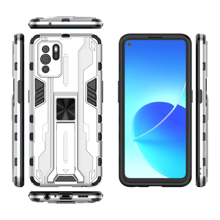 For OPPO Reno6 Z Supersonic PC + TPU Shock-proof Protective Case with Holder
