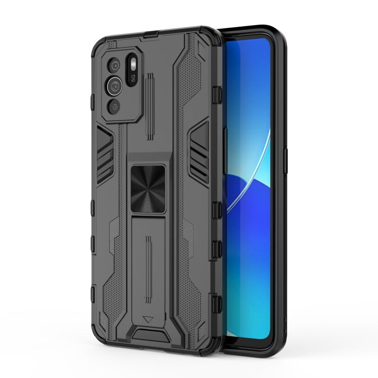 For OPPO Reno6 Z Supersonic PC + TPU Shock-proof Protective Case with Holder