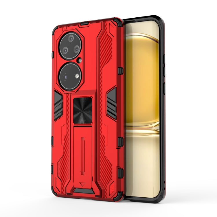 For Huawei P50 Pro Supersonic PC + TPU Shock-proof Protective Case with Holder