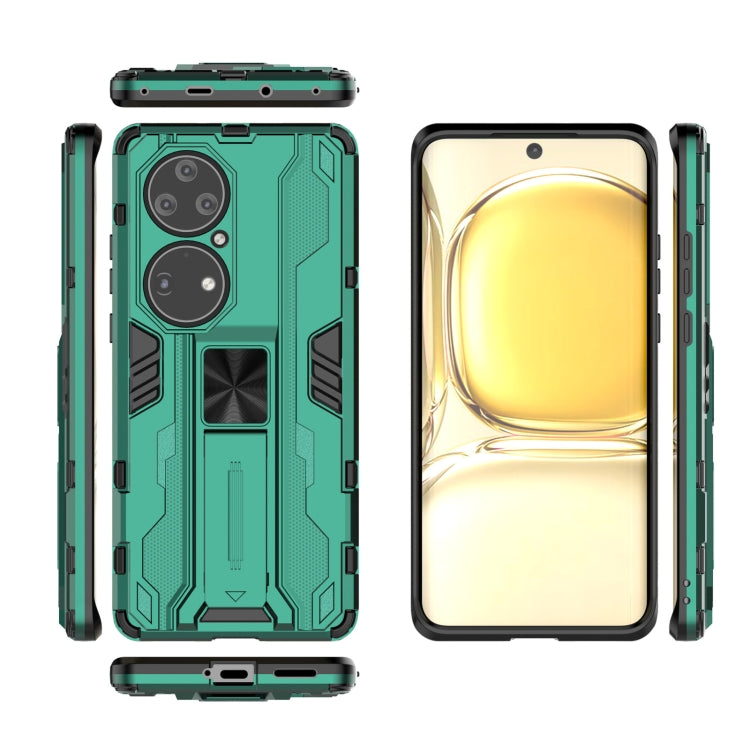 For Huawei P50 Pro Supersonic PC + TPU Shock-proof Protective Case with Holder