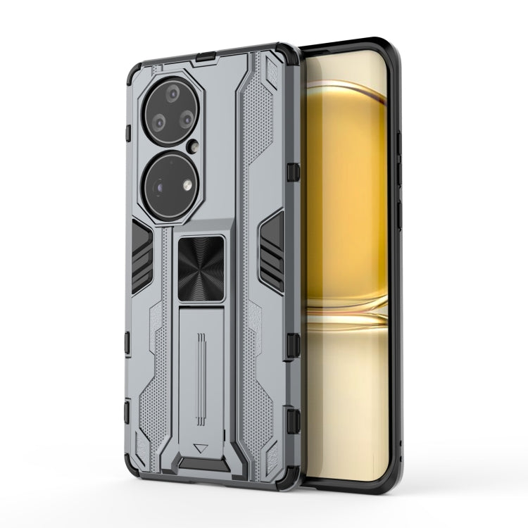 For Huawei P50 Pro Supersonic PC + TPU Shock-proof Protective Case with Holder