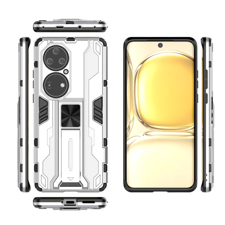 For Huawei P50 Pro Supersonic PC + TPU Shock-proof Protective Case with Holder