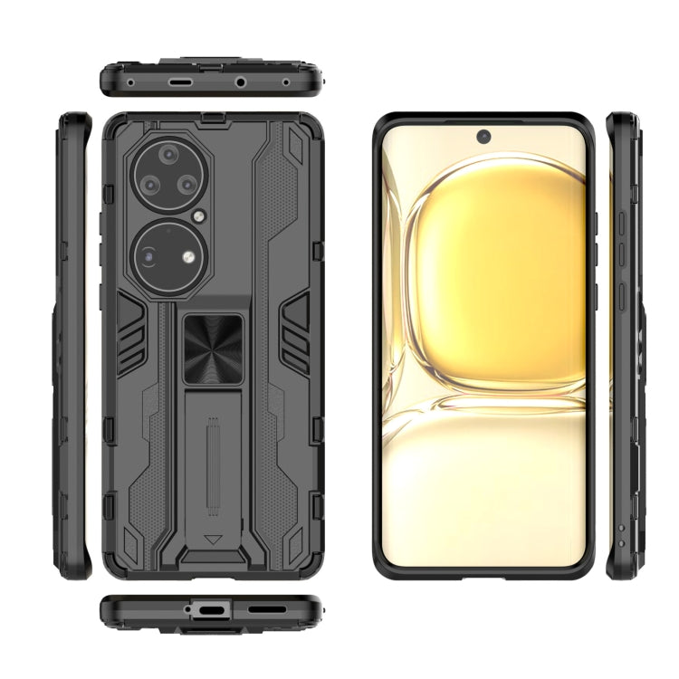 For Huawei P50 Pro Supersonic PC + TPU Shock-proof Protective Case with Holder