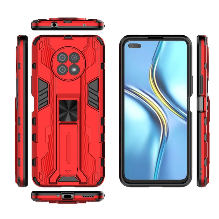 For Honor X20 5G Supersonic PC + TPU Shock-proof Protective Case with Holder