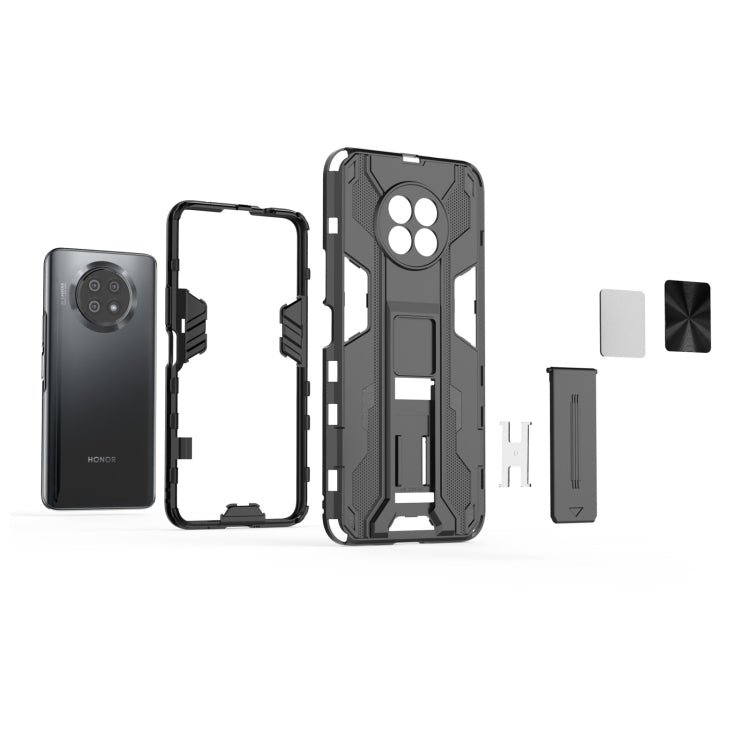 For Honor X20 5G Supersonic PC + TPU Shock-proof Protective Case with Holder