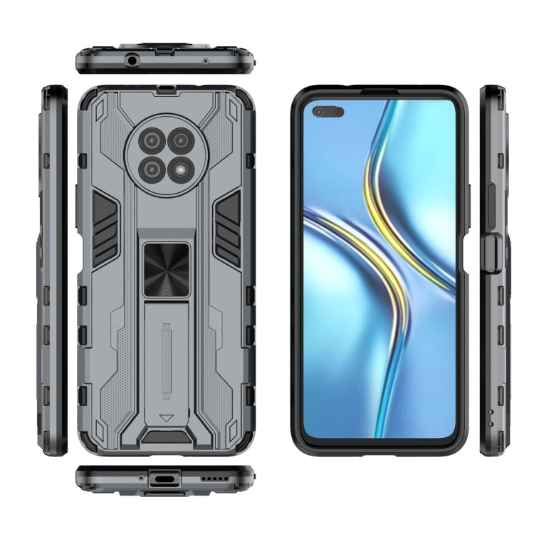 For Honor X20 5G Supersonic PC + TPU Shock-proof Protective Case with Holder
