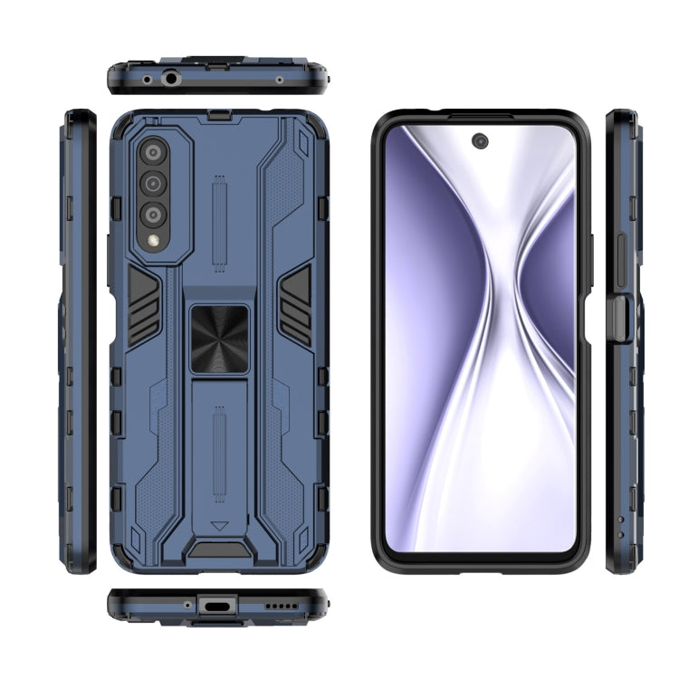 For Honor X20 SE Supersonic PC + TPU Shock-proof Protective Case with Holder