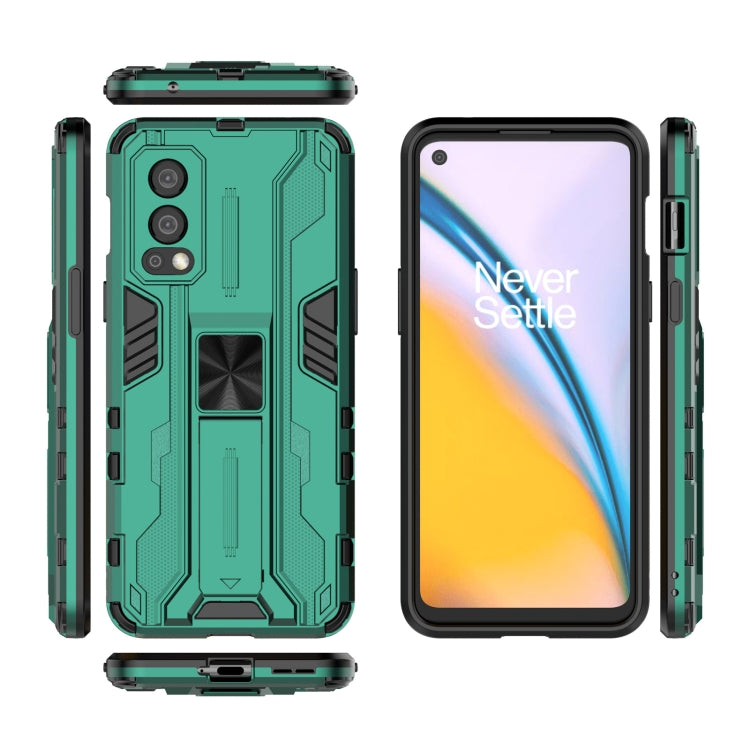 For OnePlus Nord 2 5G Supersonic PC + TPU Shock-proof Protective Case with Holder