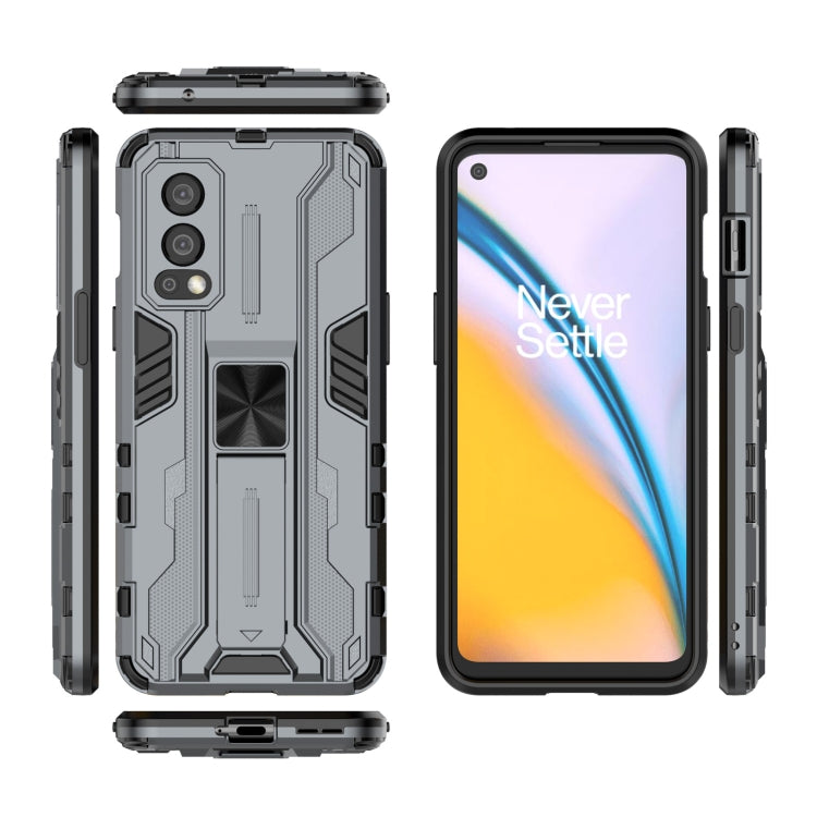For OnePlus Nord 2 5G Supersonic PC + TPU Shock-proof Protective Case with Holder