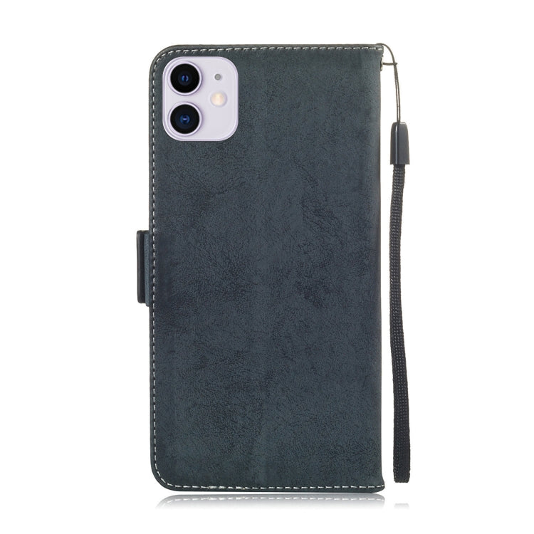 For iPhone 11 Retro Horizontal Flip Leather Case with Card Slot & Holder