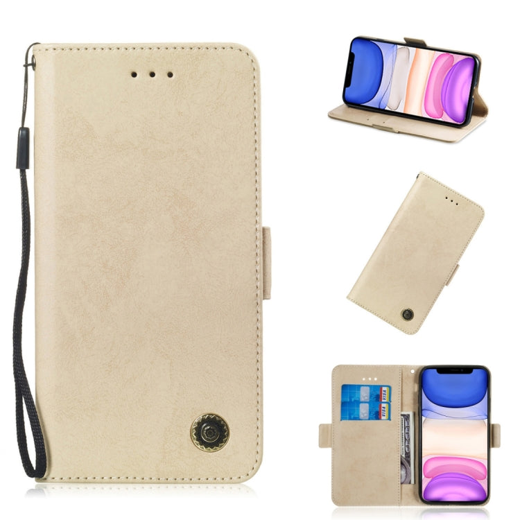 For iPhone 11 Retro Horizontal Flip Leather Case with Card Slot & Holder