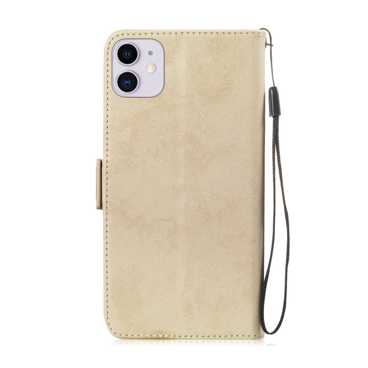 For iPhone 11 Retro Horizontal Flip Leather Case with Card Slot & Holder