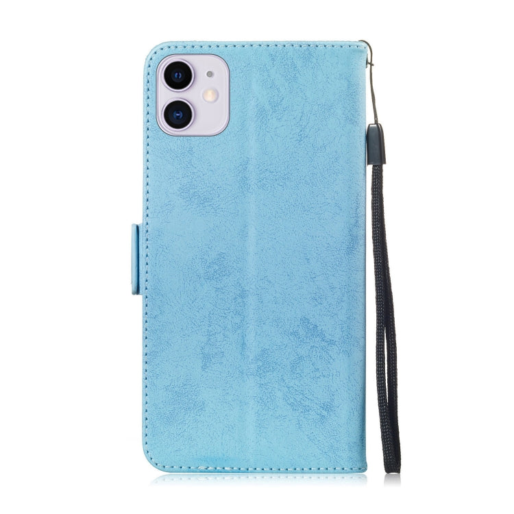 For iPhone 11 Retro Horizontal Flip Leather Case with Card Slot & Holder