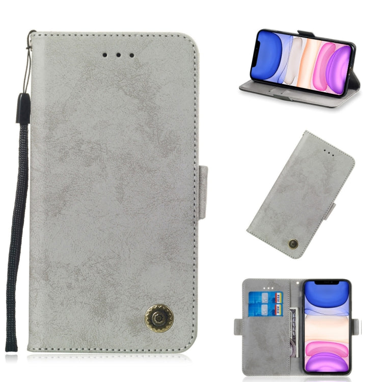 For iPhone 11 Retro Horizontal Flip Leather Case with Card Slot & Holder
