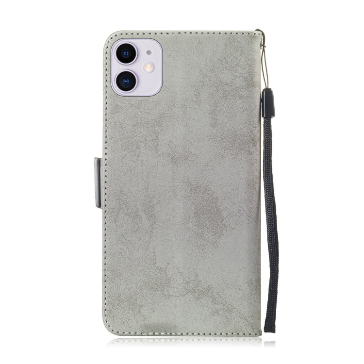 For iPhone 11 Retro Horizontal Flip Leather Case with Card Slot & Holder