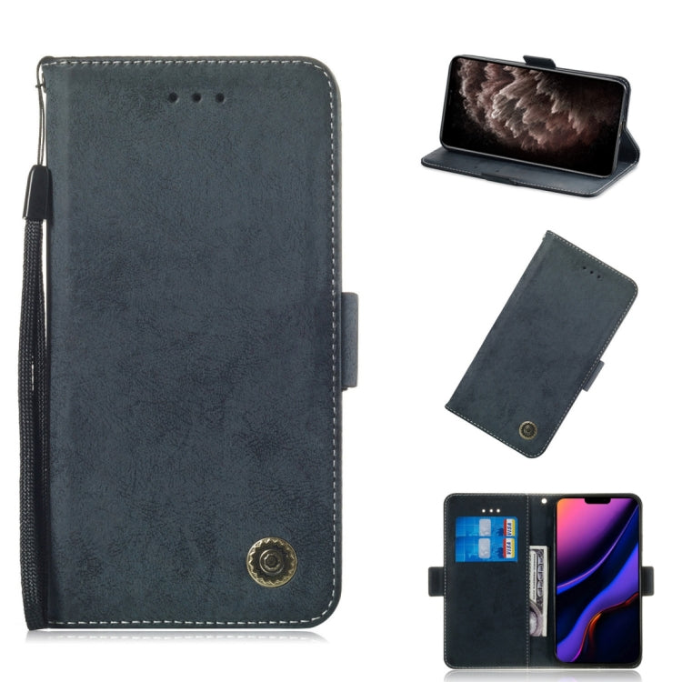 For iPhone 11 Pro Max Retro Horizontal Flip Leather Case with Card Slot & Holder
