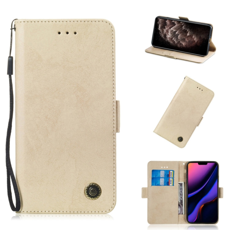 For iPhone 11 Pro Max Retro Horizontal Flip Leather Case with Card Slot & Holder