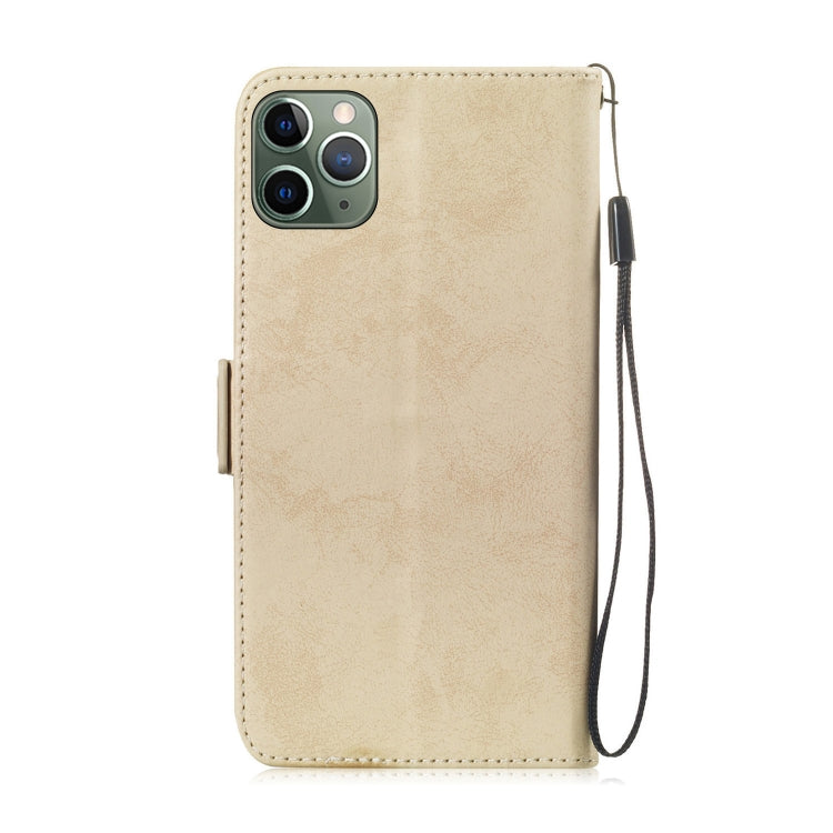 For iPhone 11 Pro Max Retro Horizontal Flip Leather Case with Card Slot & Holder