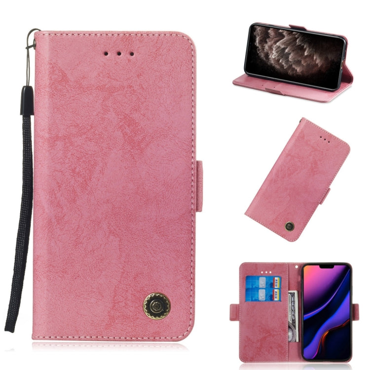 For iPhone 11 Pro Max Retro Horizontal Flip Leather Case with Card Slot & Holder