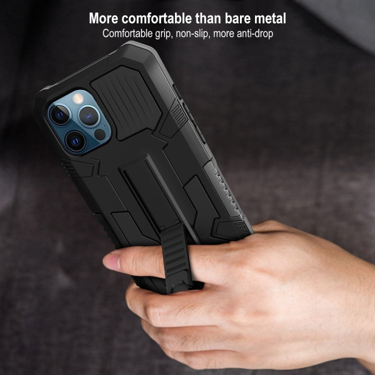For iPhone 13 Pro Vanguard Warrior All Inclusive Double-color Shockproof TPU + PC Protective Case with Holder