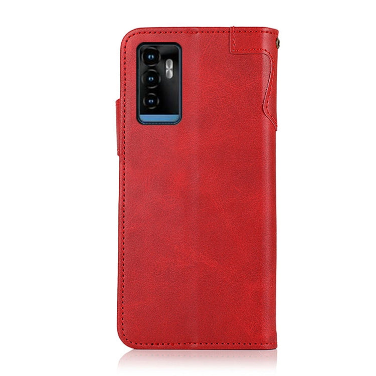 For ZTE Blade A71 KHAZNEH Dual-Splicing Cowhide Texture Horizontal Flip Leather Case with Holder & Card Slots & Wallet & Photo Frame & Lanyard