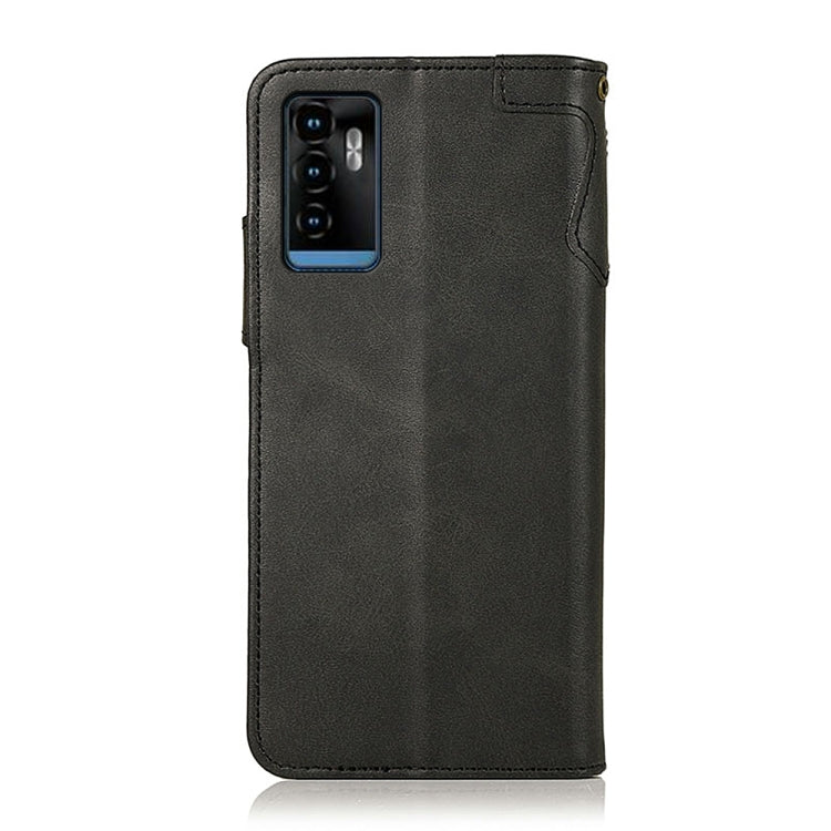 For ZTE Blade A71 KHAZNEH Dual-Splicing Cowhide Texture Horizontal Flip Leather Case with Holder & Card Slots & Wallet & Photo Frame & Lanyard