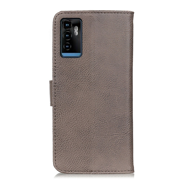For ZTE Blade A71 KHAZNEH Cowhide Texture Horizontal Flip Leather Case with Holder & Card Slots & Wallet
