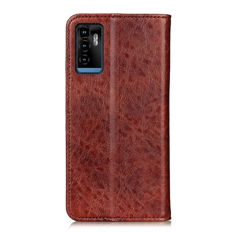 For ZTE Blade A71 Magnetic Crazy Horse Texture Horizontal Flip Leather Case with Holder & Card Slots & Wallet